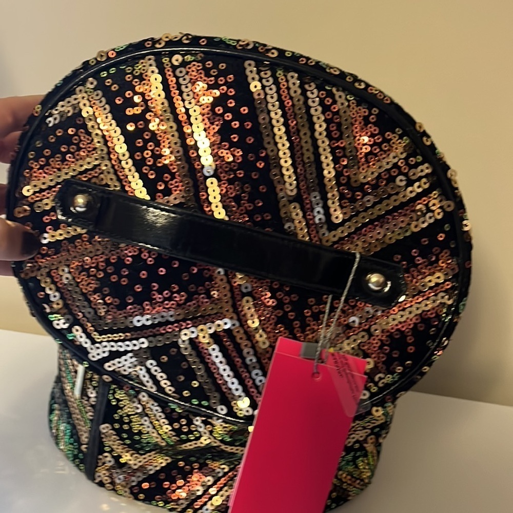 Vince Camuto, multicolor sequin train case style, cosmetics bag, new - Picture 9 of 11